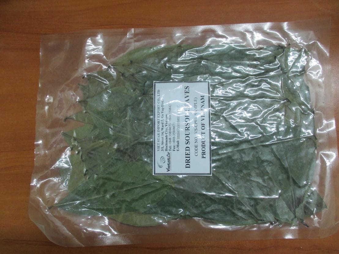 Dried Graviola leaves_ powder